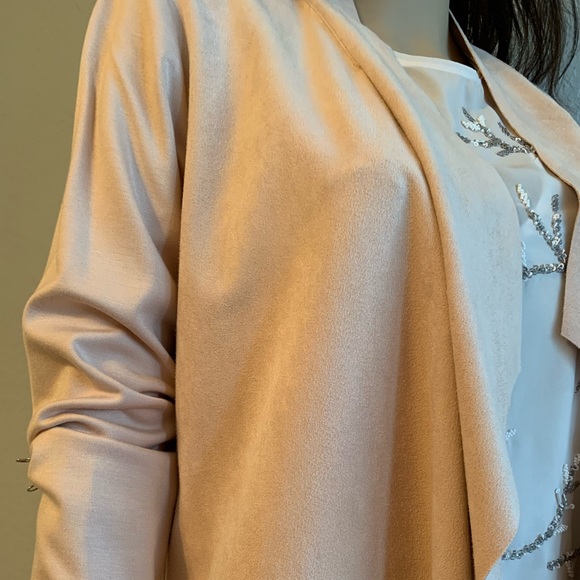 Chico’s Drape Jacket (Size 0) Frosted Petal Color - Picture 6 of 13